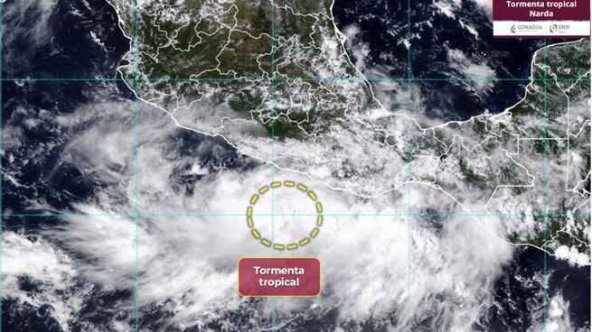 Narda comenzó a fines de la semana anterior y hay alarma en todo el sur del país. 