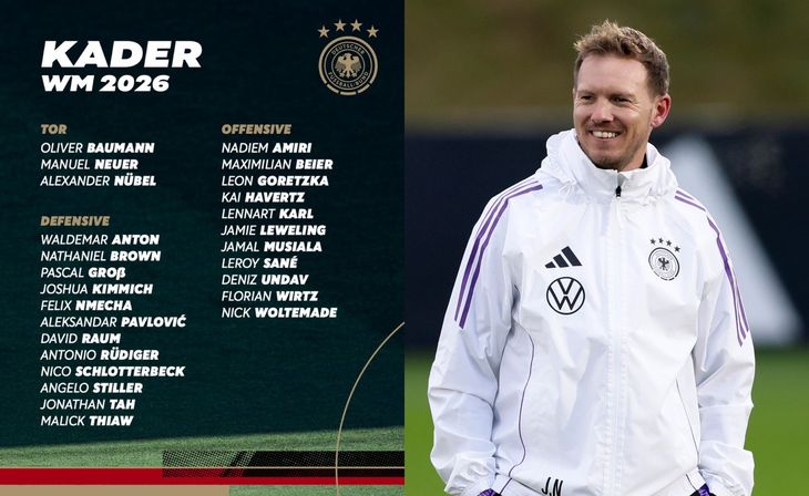 El plantel alemán combina figuras históricas con jóvenes promesas del Bayern Múnich. El plantel alemán combina figuras históricas con jóvenes promesas del Bayern Múnich.
