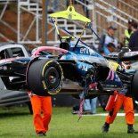 Franco Colapinto largará decimoctavo en Brasil: así quedó el auto tras el choque en Interlagos. Franco Colapinto largará decimoctavo en Brasil: así quedó el auto tras el choque en Interlagos.