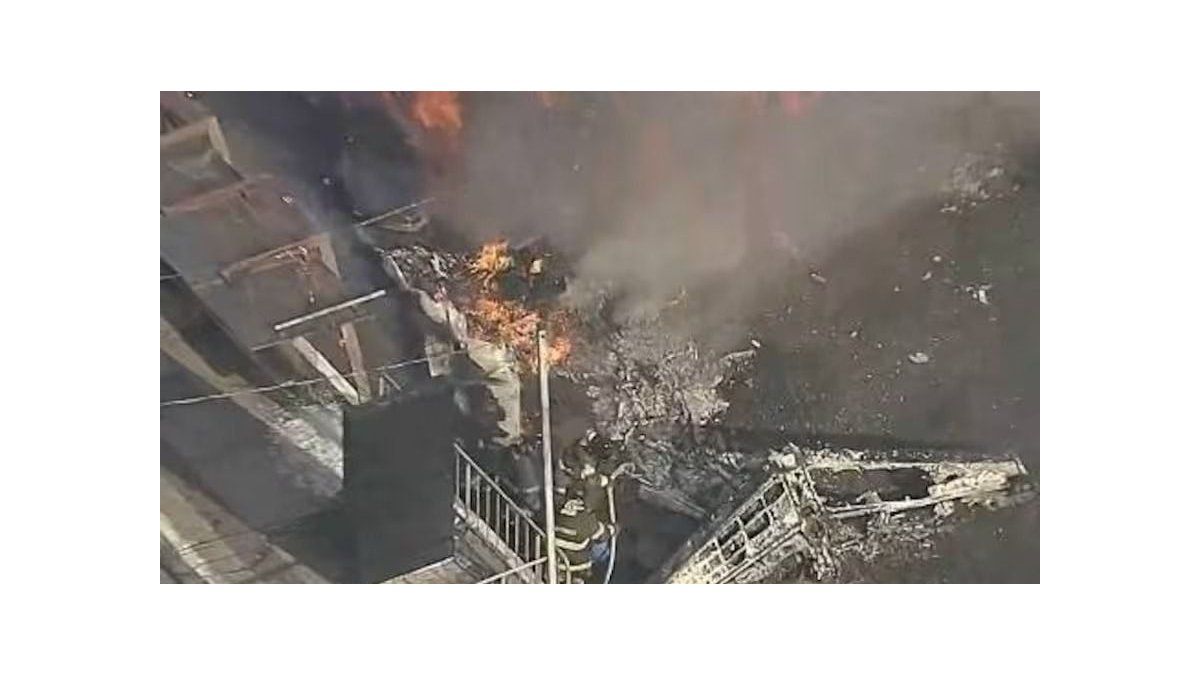 A plane crashed in the city and there are at least two dead