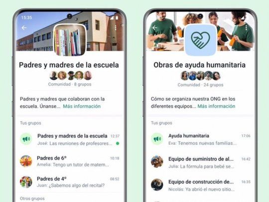 Whatsapp informó que aún no está prevista la fecha de lanzamiento de las Comunidades.