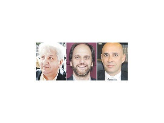 Julio Piumato, Enzo Pagani y Martín Ocampo,