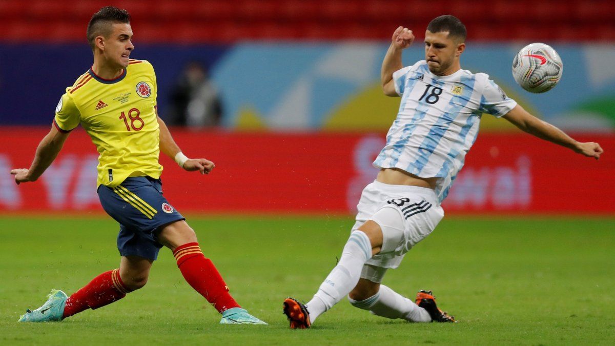 What is the record of Argentina-Colombia ahead of the Copa América final?