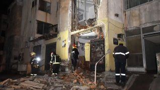 Asi quedó la vivienda afectada tras la explosión.