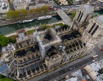 Una imagen ultra HD y un dron para ver cómo quedó Notre Dame