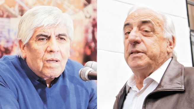 Hugo Moyano y Roberto Fernández.