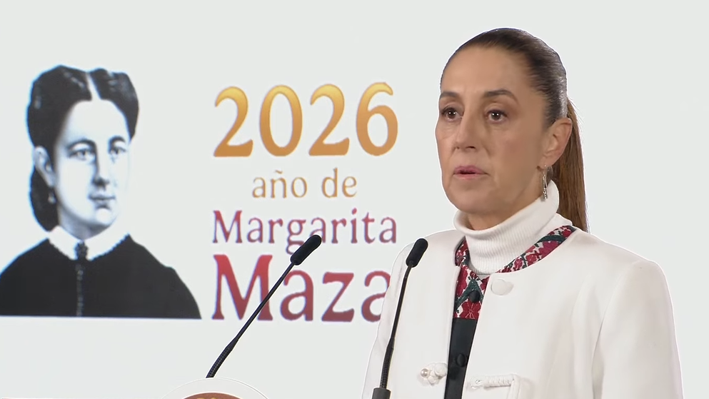 Claudia Sheinbaum en la Mañanera de este martes.