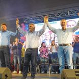 Martín Llaryora y Juan Schiaretti pasaron por San Francisco en el sprint final de campaña. Martín Llaryora y Juan Schiaretti pasaron por San Francisco en el sprint final de campaña.