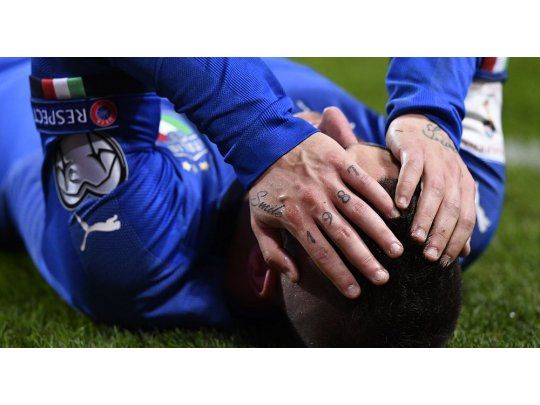 Italia perdió 1 a 0 la ida ante Suecia.