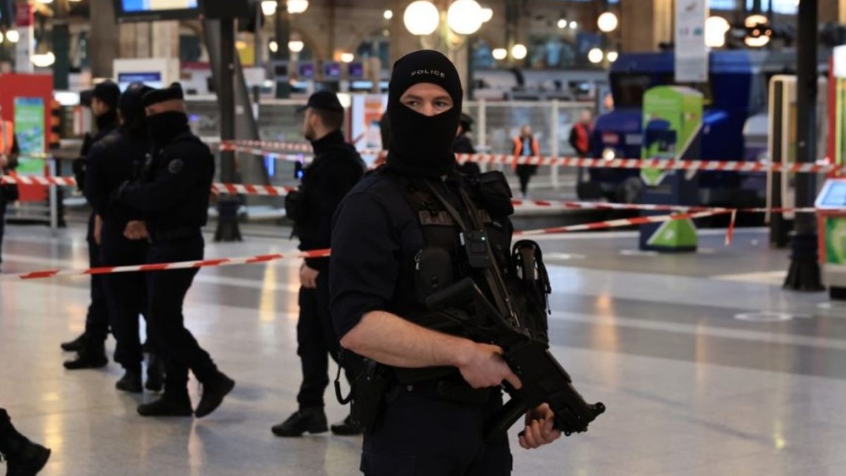 The video of the knife attack in a train station in Paris