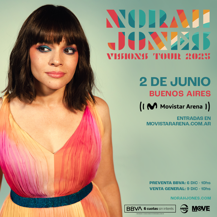 Norah Jones returns to Argentina in 2025: how and where to buy tickets