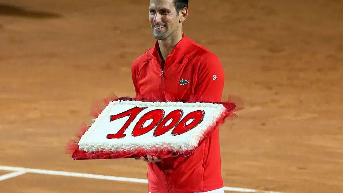 With his 1,000th win, Djokovic entered a new Rome final