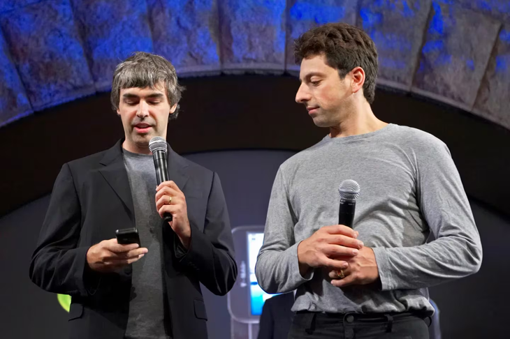 Larry Page y Sergey Brin, fundadores de Google.