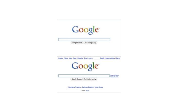 Google modificó su página de inicio.