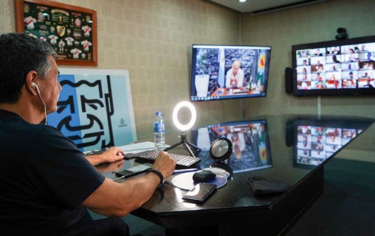 El intendente de Vicente López, Jorge Macri, participó de la reunión.&nbsp;