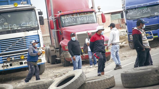 Perú huelga de camioneros