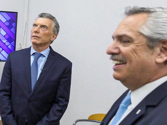 Macri y Alberto Fernández, candidatos excluyentes en la disputa por la presidencia.&nbsp;