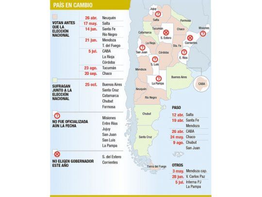 Arranca abril, con cuatro PASO clave y primera general en Neuquén