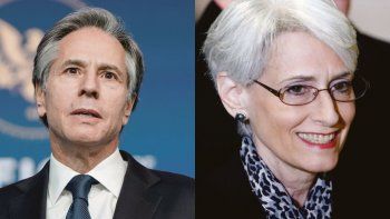 PROTAGONISTAS. Antony Blinken y Wendy Sherman, números uno y dos del Departamento de Estado de Joe Biden. La segunda estará a cargo de las relaciones con América Latina.