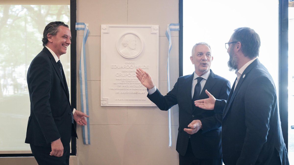 DESA and EDELAP inaugurated the renovation of the Eduardo Wilde building in La Plata