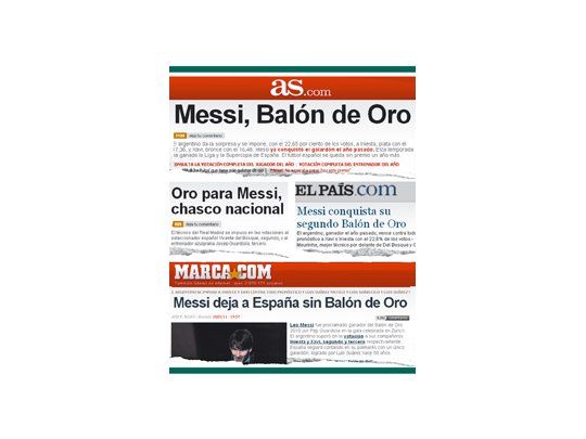 Sorpresa para prensa española