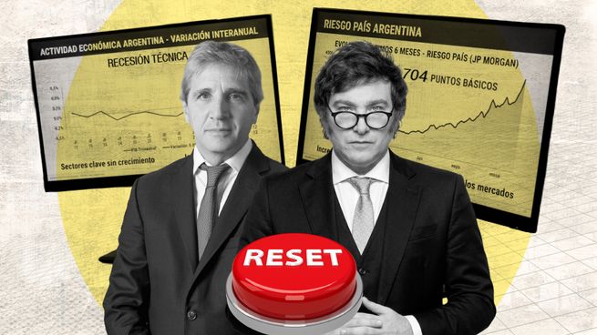 Luis Caputo y Javier Milei, ante el reclamo de un reset que reactive la economía y despeje las dudas sobre el financiamiento de 2027.