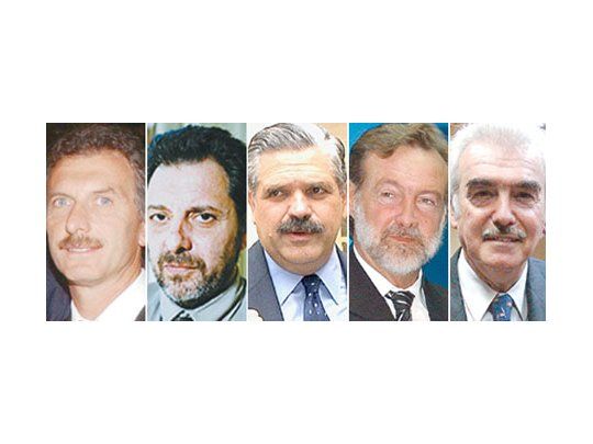 Mauricio Macri, Elvio Vitali, Ricardo López Murphy, Rafael Bielsa y Enrique Olivera