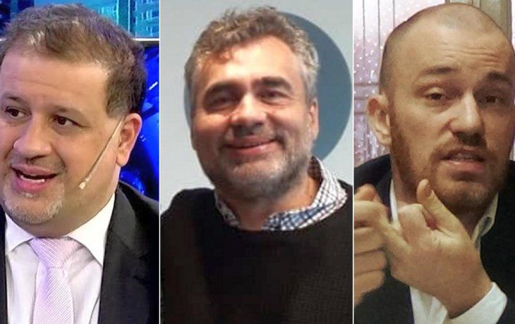 Fabian Medina, Alejandro Vanoli y Mariano Kesteliboim.