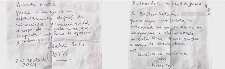 La controversia legal se centra ahora en definir si el contenido de esos escritos puede interpretarse como una verdadera cesión patrimonial o si simplemente se trata de instrucciones de cuidado. La controversia legal se centra ahora en definir si el contenido de esos escritos puede interpretarse como una verdadera cesión patrimonial o si simplemente se trata de instrucciones de cuidado.