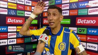 Ángel Di María cuestionó el arbitraje tras la derrota de Rosario Central ante River en el Monumental.