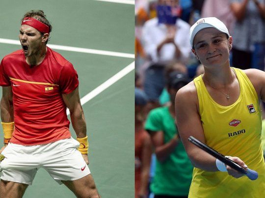 Nadal y Barty terminaron los N°1 del mundo en sus categorías.