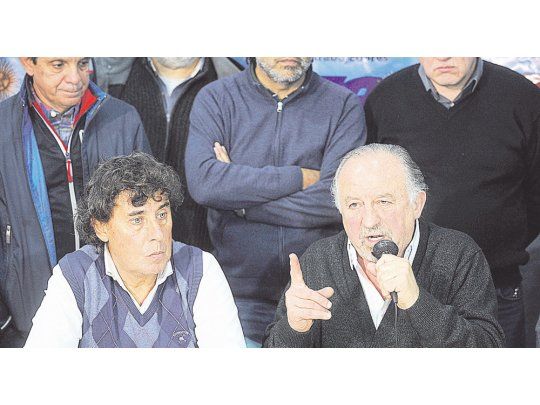 Aliados. Pablo Micheli y Hugo Yasky volverán a dejar de lado sus diferencias para unirse contra el Gobierno en la marcha por la tarde.