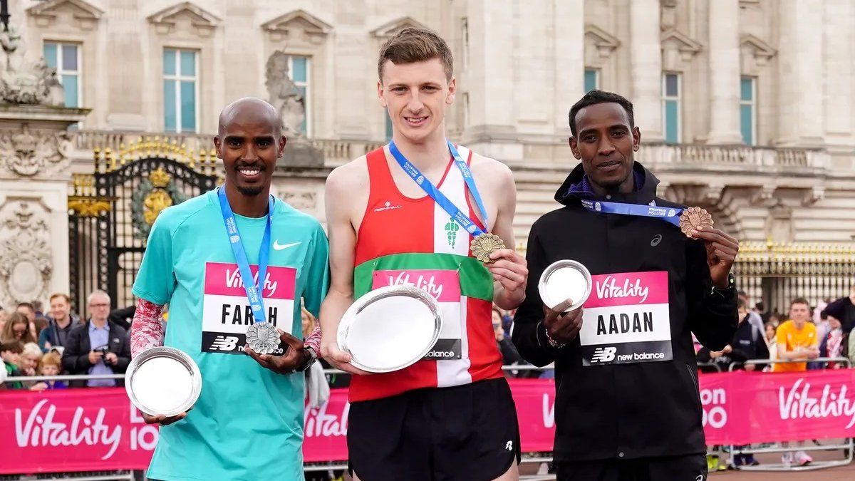 Unusual: Mo Farah, four times Olympic champion, lost the London 10K against an amateur