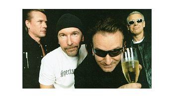 El menú de U2 en Chile