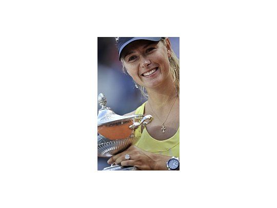 La rusa Maria Sharapova se impuso en la final de Roma.