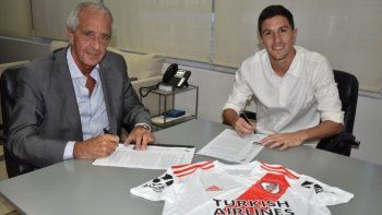 Alivio en River: Nacho Fernández firmó la renovación hasta 2023