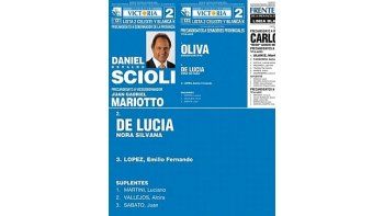 Luciano Martini ocupaba el primer cargo de titular suplente en la lista del Frente para la Victoria.