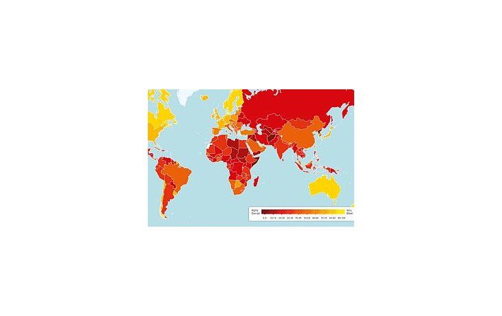 Argentina figura en la 106º posición