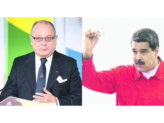 Jorge Faurie y Nicolás Maduro.