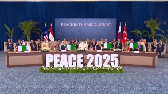 Donald Trump selló el acuerdo por la paz con los líderes de Qatar, Egipto y Turquía.