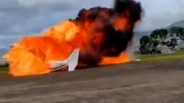 Un avión se estrelló en Venezuela cuando despegaba: hay dos muertos.&nbsp;