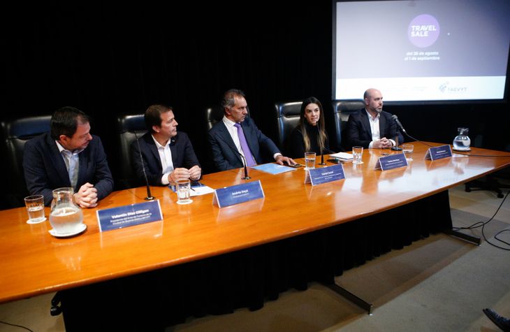 Daniel Scioli encabezó el lanzamiento de la nueva edición de Travel Sale Daniel Scioli encabezó el lanzamiento de la nueva edición de Travel Sale