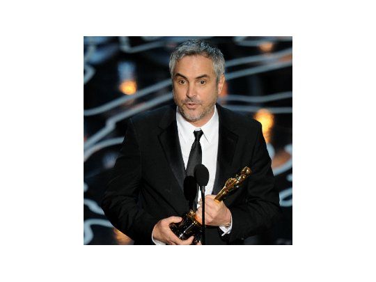 Alfonso Cuarón al recibir el premio a mejor director.