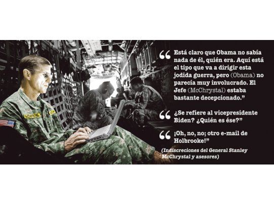 Por hablar de más, se puso en offside el comandante de las tropas en Afganistán