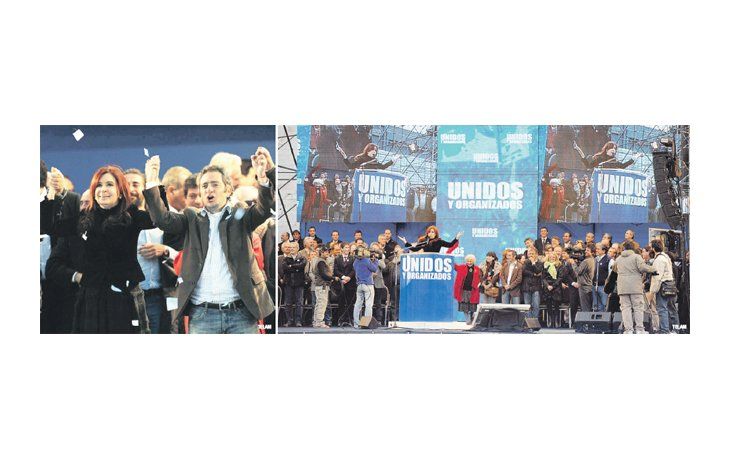 ámbito.com | Andrés «Cuervo» Larroque, figura de La Cámpora que concentró -junto a Máximo- la atención en un palco donde cada lugar estuvo digitado por la Presidente.
