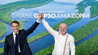 El presidente Emmanuel Macron y su par de Brasil, Lula da Silva, se reunieron en un gesto a favor del Acuerdo Mercosur-UE. El presidente Emmanuel Macron y su par de Brasil, Lula da Silva, se reunieron en un gesto a favor del Acuerdo Mercosur-UE.