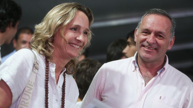 Laura Raffo y Álvaro Delgado, precandidatos presidenciales por el Partido Nacional.&nbsp;