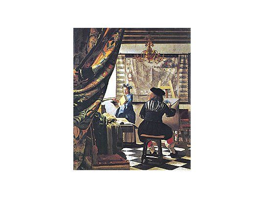 «Vermeer en su estudio», obra cumbre y de excepcionaltamaño dentro de su producción (130x110cm), que se encuentraen el Museo de Viena y que, de salir a la venta,valdría más de 200 millones de dólares.