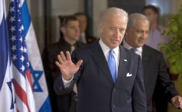 US Vice President Joe Biden with Israeli Prime Minister Benjamin Netanyahu.