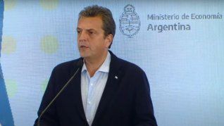 Sergio Massa, ministro de Economía y candidato presidencial de Unión por la Patria (UP).